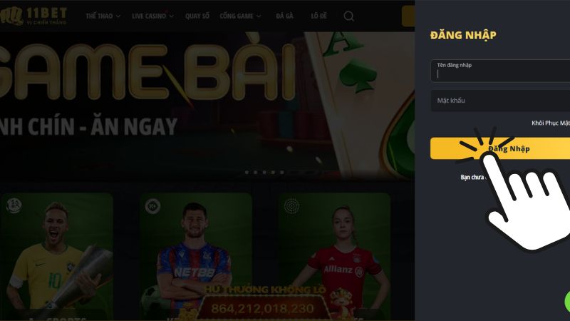 Hướng dẫn cách đăng nhập 11bet