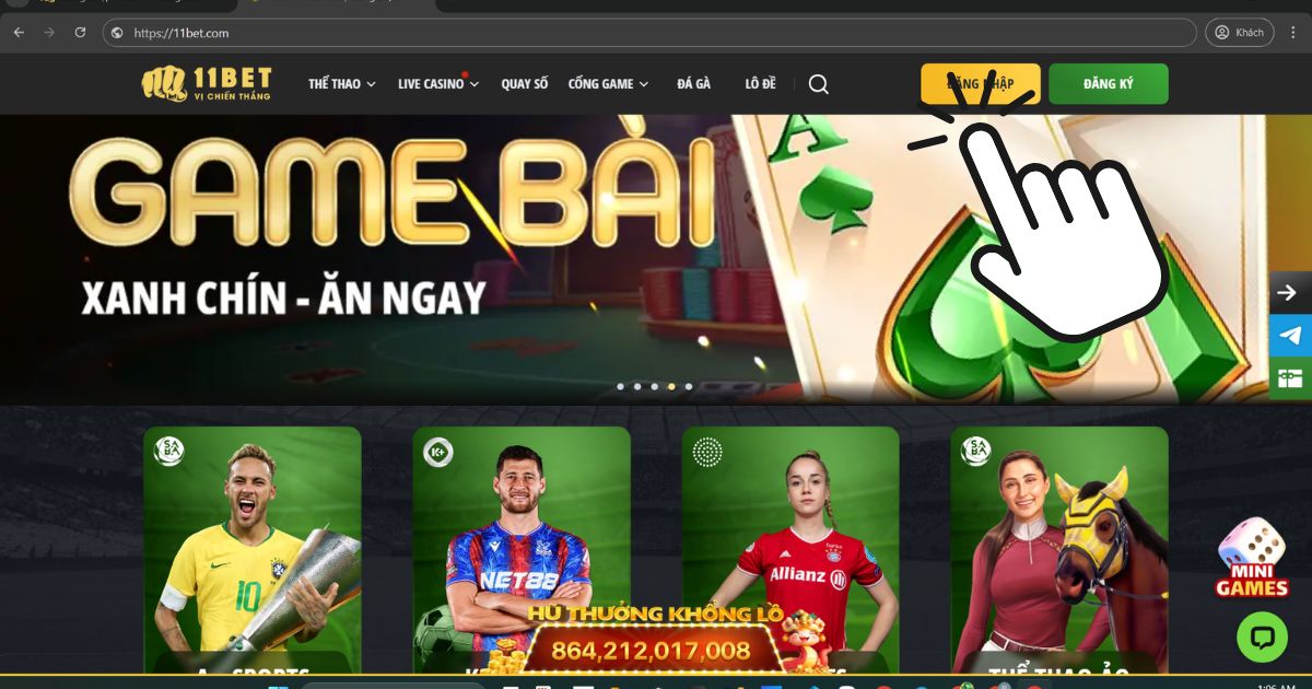 đăng nhập 11bet